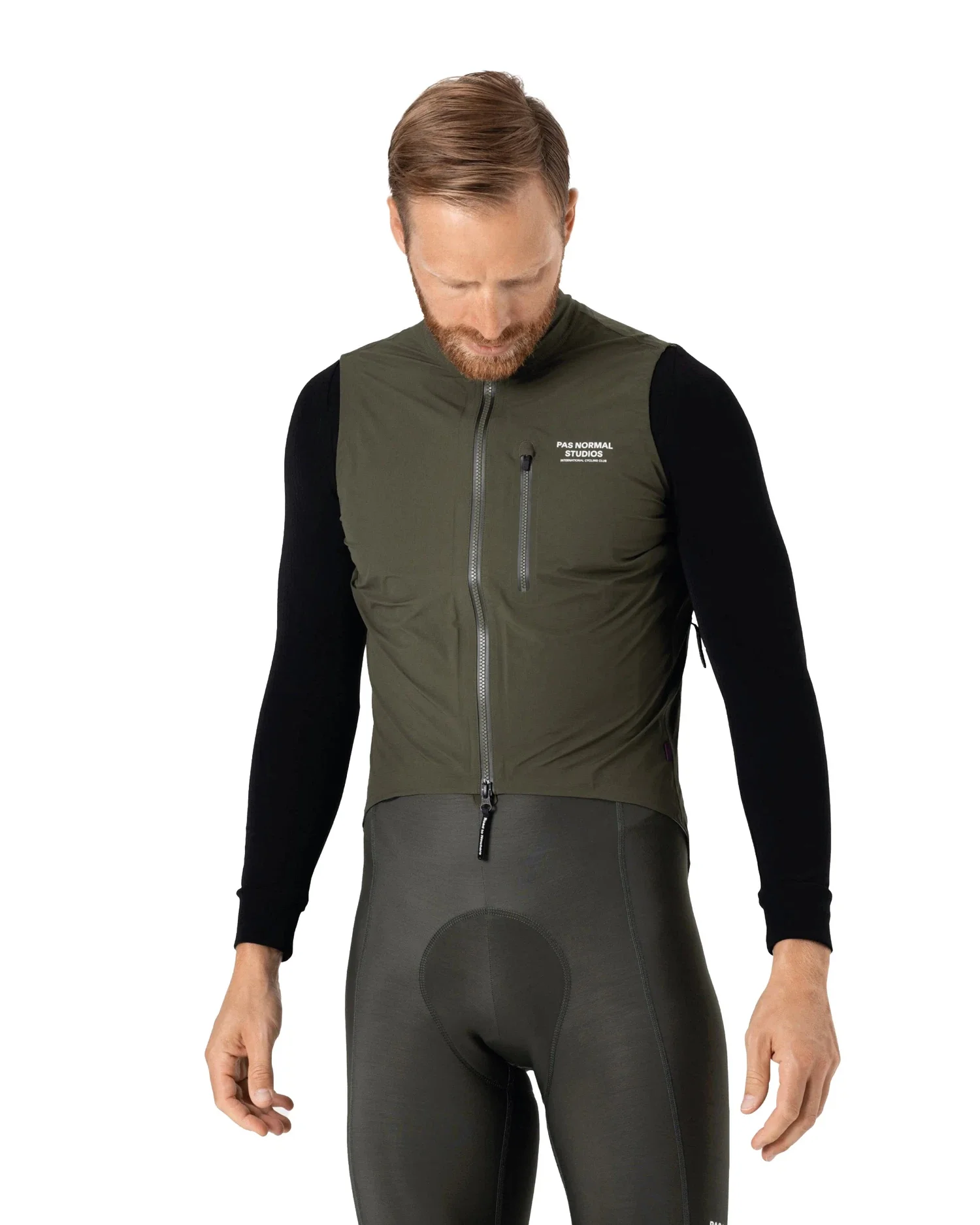 PAS NORMAL STUDIOS Essential Shield Gilet - Olive - Image 4