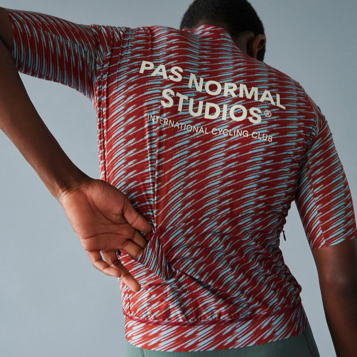 PAS NORMAL STUDIOS Solitude Jersey SS24 - Sky Blue/Brick - Image 5