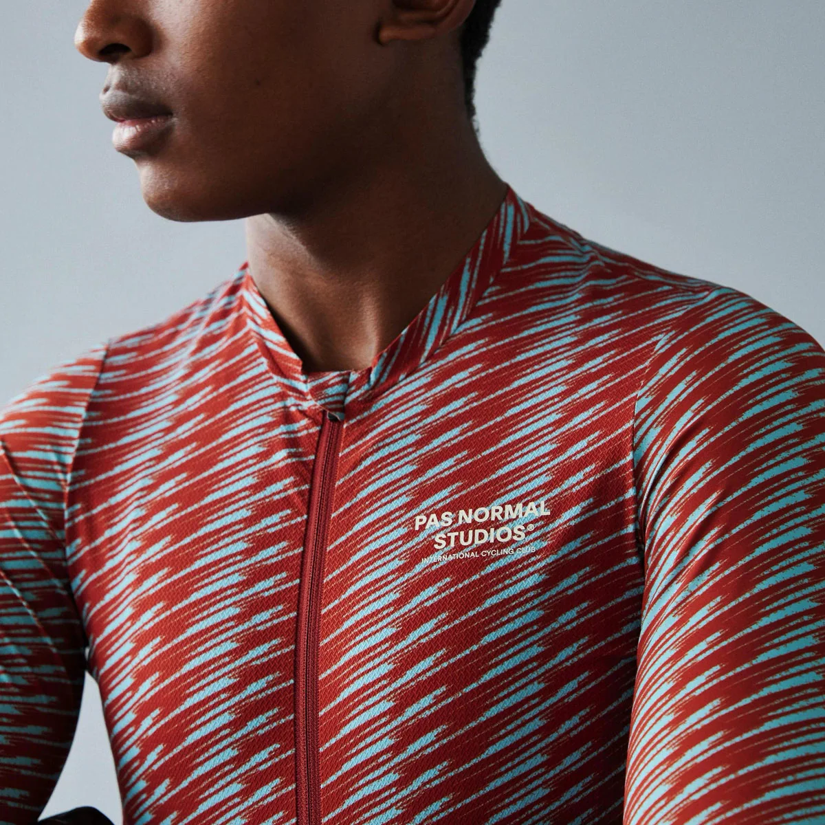 PAS NORMAL STUDIOS Solitude Jersey SS24 - Sky Blue/Brick - Image 7