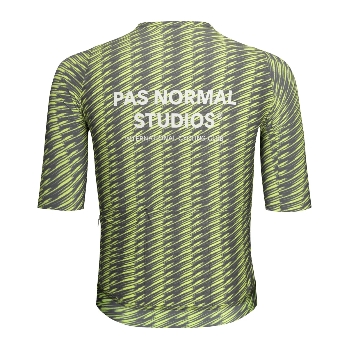 PAS NORMAL STUDIOS Solitude Jersey SS24 - Dark Moss/Lime Green - Image 2