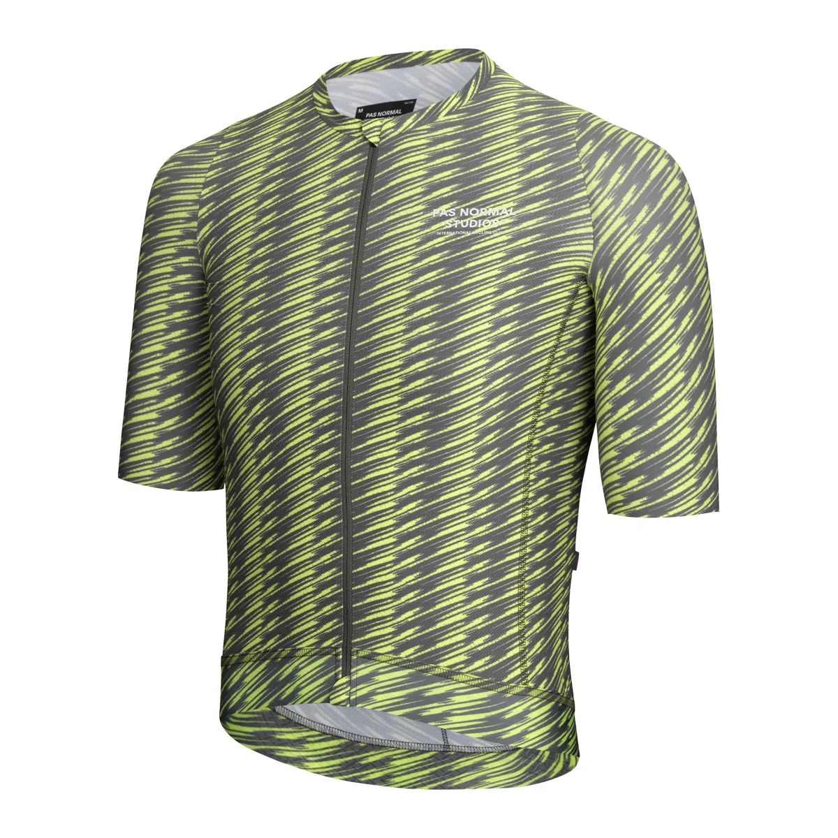 PAS NORMAL STUDIOS Solitude Jersey SS24 - Dark Moss/Lime Green - Image 3