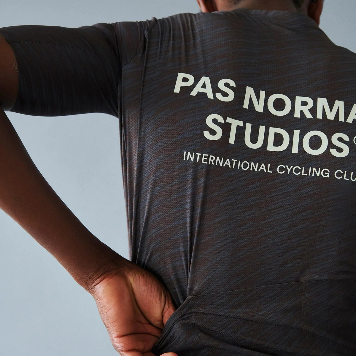 PAS NORMAL STUDIOS Solitude Jersey SS24 - Dark Navy/Light Brown - Image 5