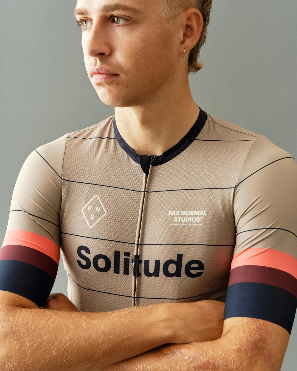 PAS NORMAL STUDIOS Solitude Late Drop Jersey SS24 - Beige - Image 4