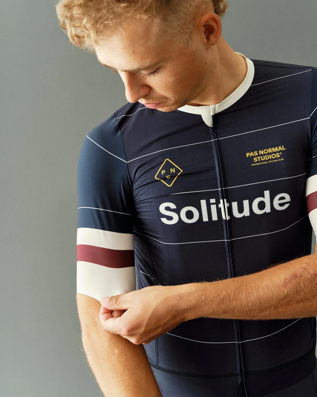 PAS NORMAL STUDIOS Solitude Late Drop Jersey SS24 - Navy - Image 4