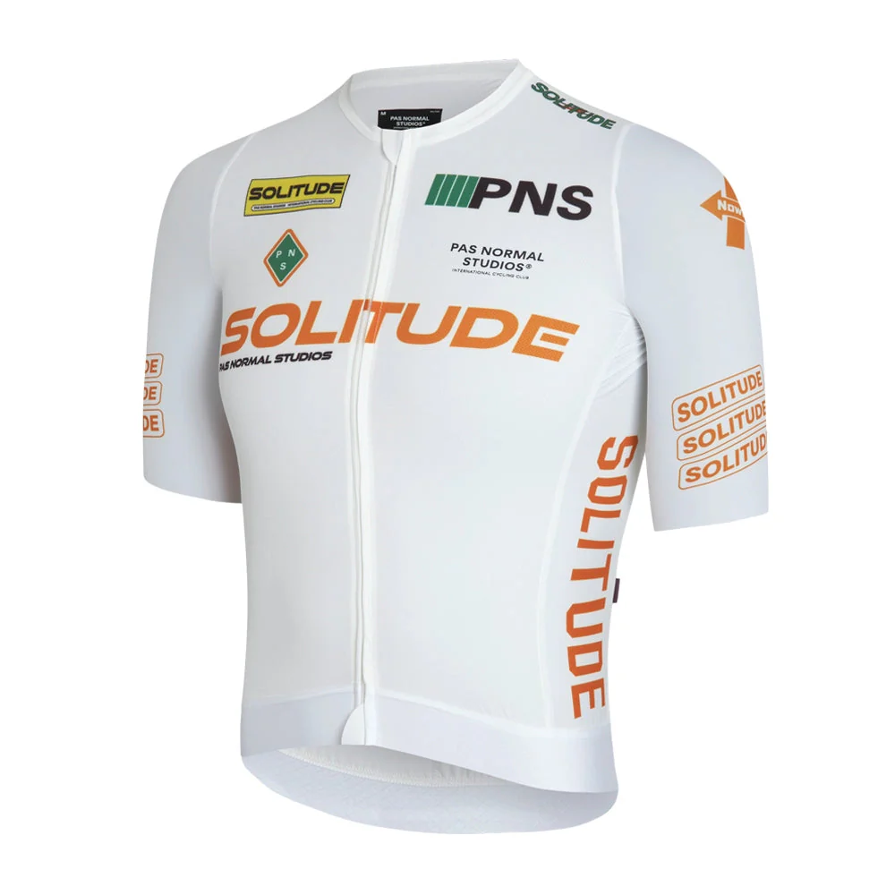 PAS NORMAL STUDIOS Solitude Logo Jersey SS23 - White - Image 3