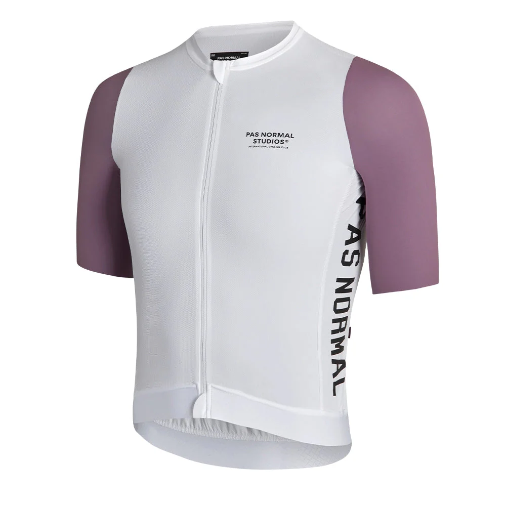 PAS NORMAL STUDIOS Solitude Midsummer Jersey SS23 - White/Light Mauve - Image 3