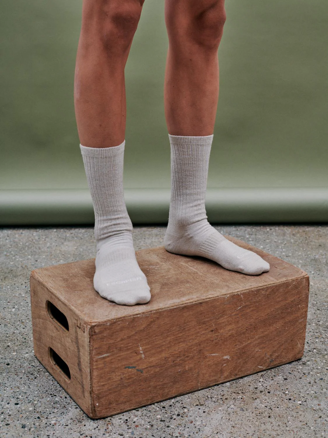 PAS NORMAL STUDIOS Escapism Melange Socks - Cream - Image 2
