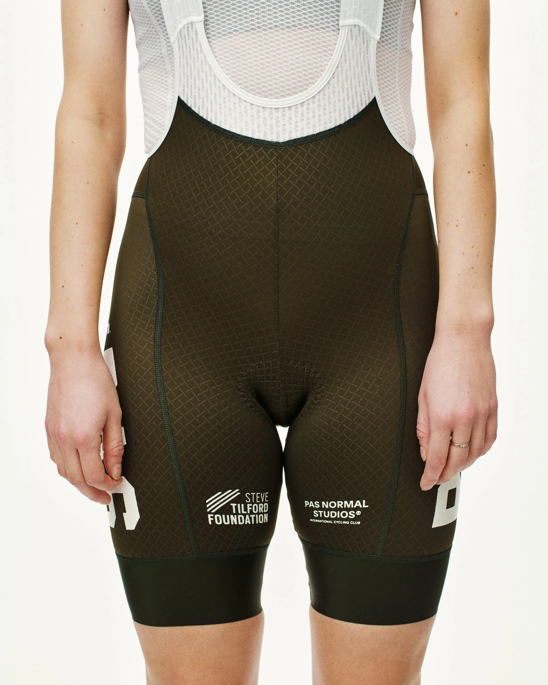 PAS NORMAL STUDIOS STFR Mechanism Women Bib Shorts - Dark Olive - Image 3