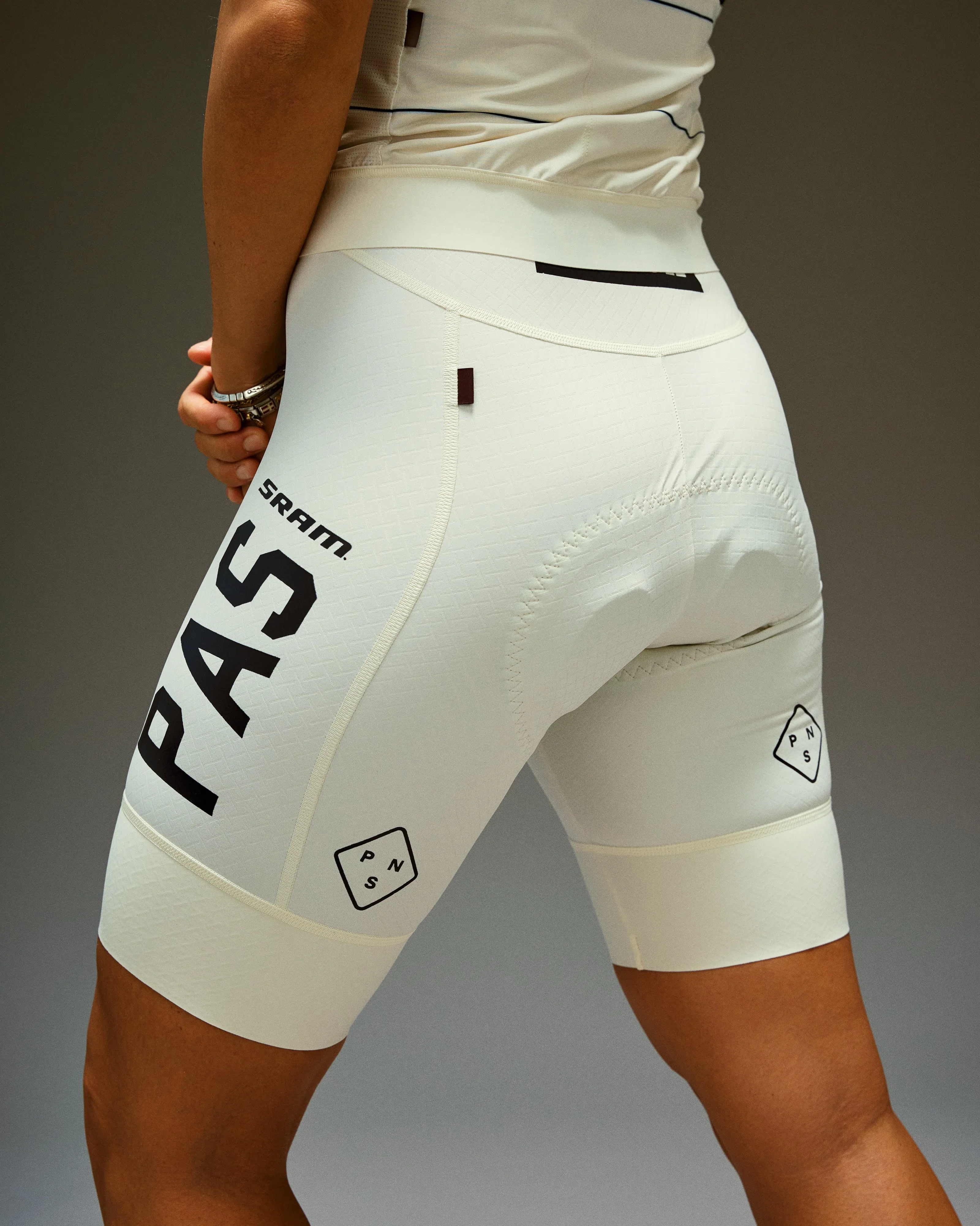PAS NORMAL STUDIOS STFR Mechanism Women Bib Shorts - Off White - Image 6