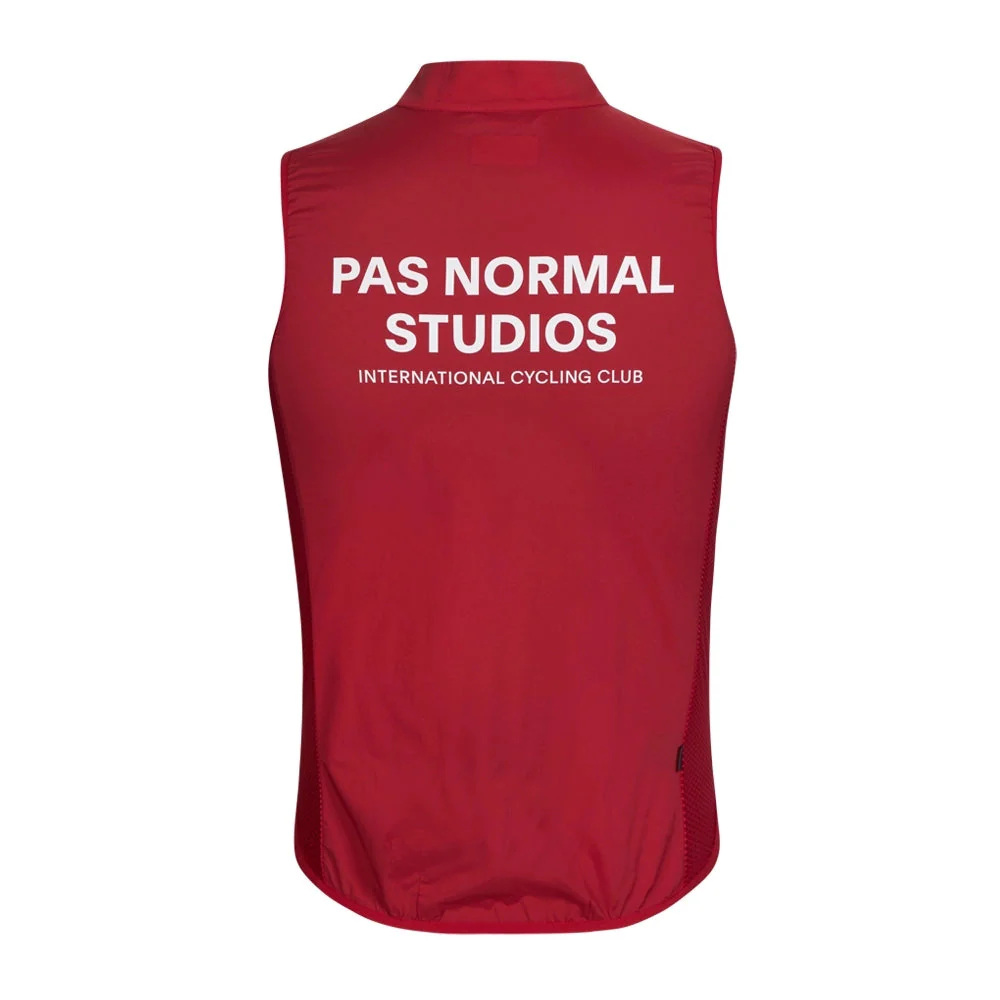 PAS NORMAL STUDIOS Stow Away Gilet - Deep Red - Image 2