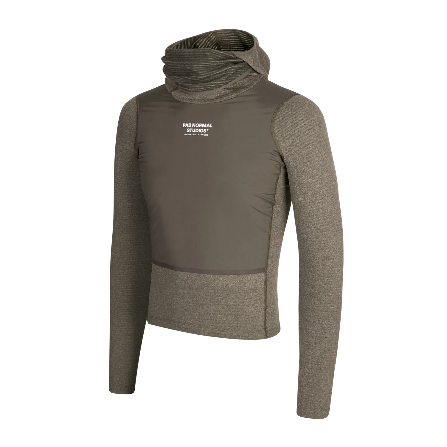 PAS NORMAL STUDIOS Thermal Hooded Windproof Baselayer - Dark Stone - Image 2