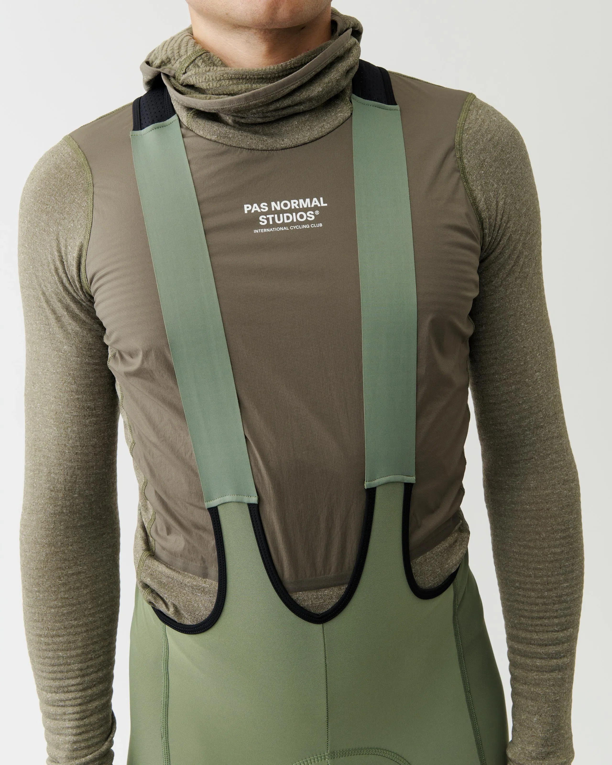 PAS NORMAL STUDIOS Thermal Hooded Windproof Baselayer - Dark Stone - Image 4
