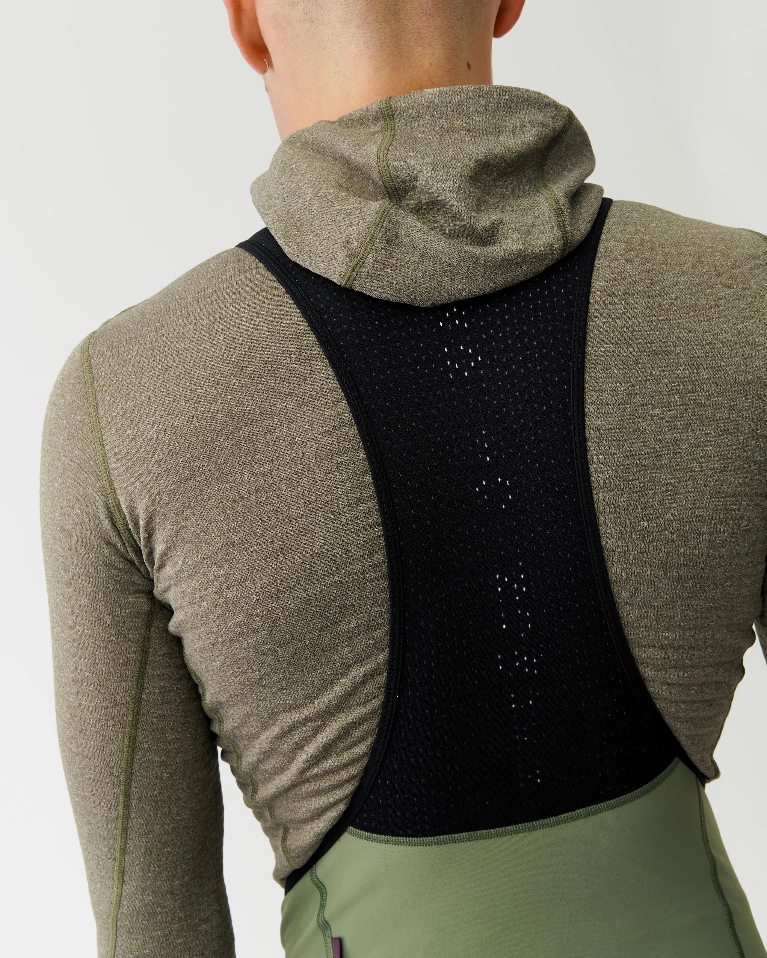 PAS NORMAL STUDIOS Thermal Hooded Windproof Baselayer - Dark Stone - Image 5