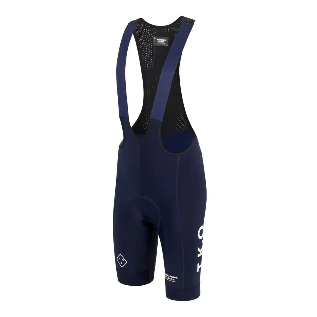 PAS NORMAL STUDIOS TKO Control Fleece Bib Shorts - Navy - Image 3