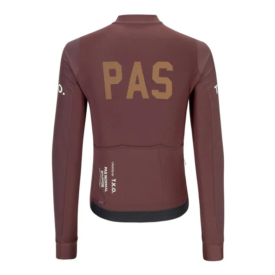 PAS NORMAL STUDIOS TKO Control Heavy Long Sleeve Jersey - Burgundy - Image 2
