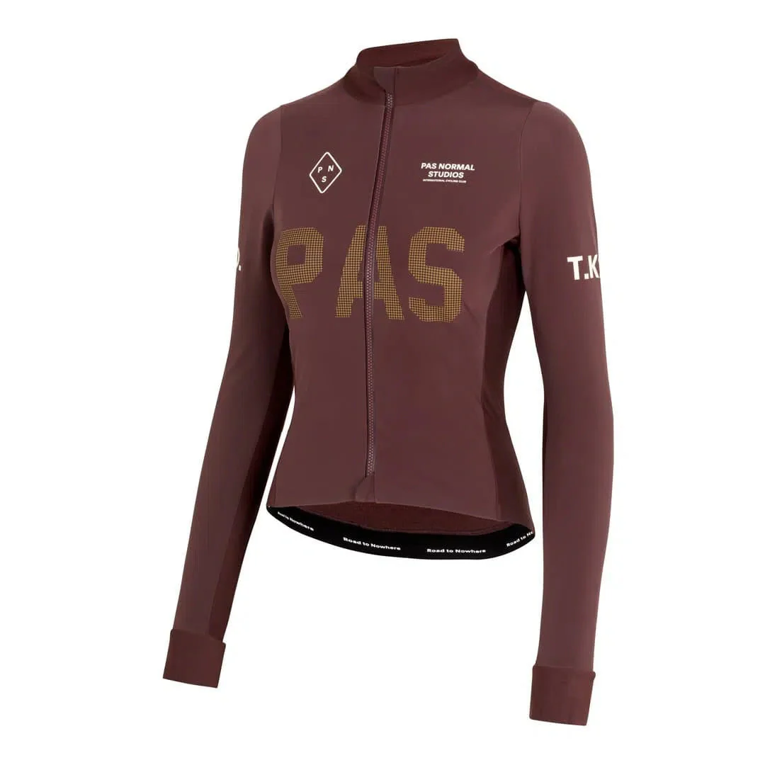 PAS NORMAL STUDIOS TKO Control Heavy Long Sleeve Women Jersey - Burgundy - Image 3