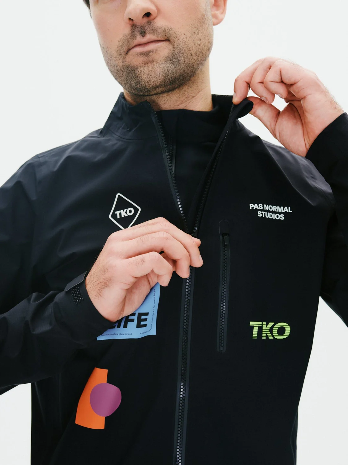 PAS NORMAL STUDIOS TKO Essential Shield Jacket AW24 - Black - Image 5