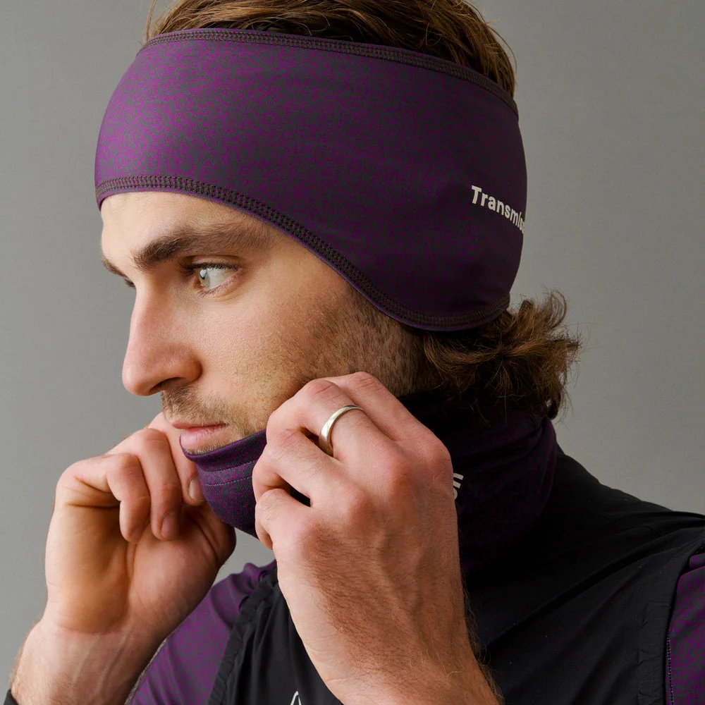 PAS NORMAL STUDIOS TKO Headband Men/Women - Dark Purple Transmission - Image 3