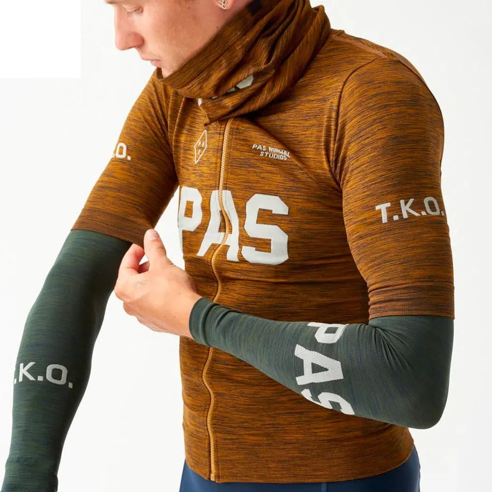 PAS NORMAL STUDIOS TKO Knit Arm Warmers - Olive - Image 2