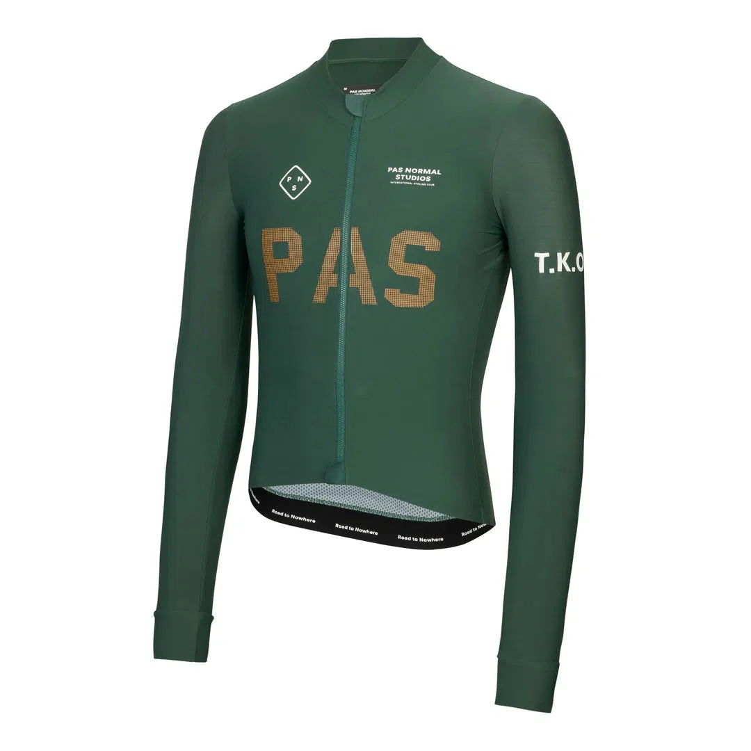 PAS NORMAL STUDIOS TKO Long Sleeve Jersey - Deep Green - Image 4