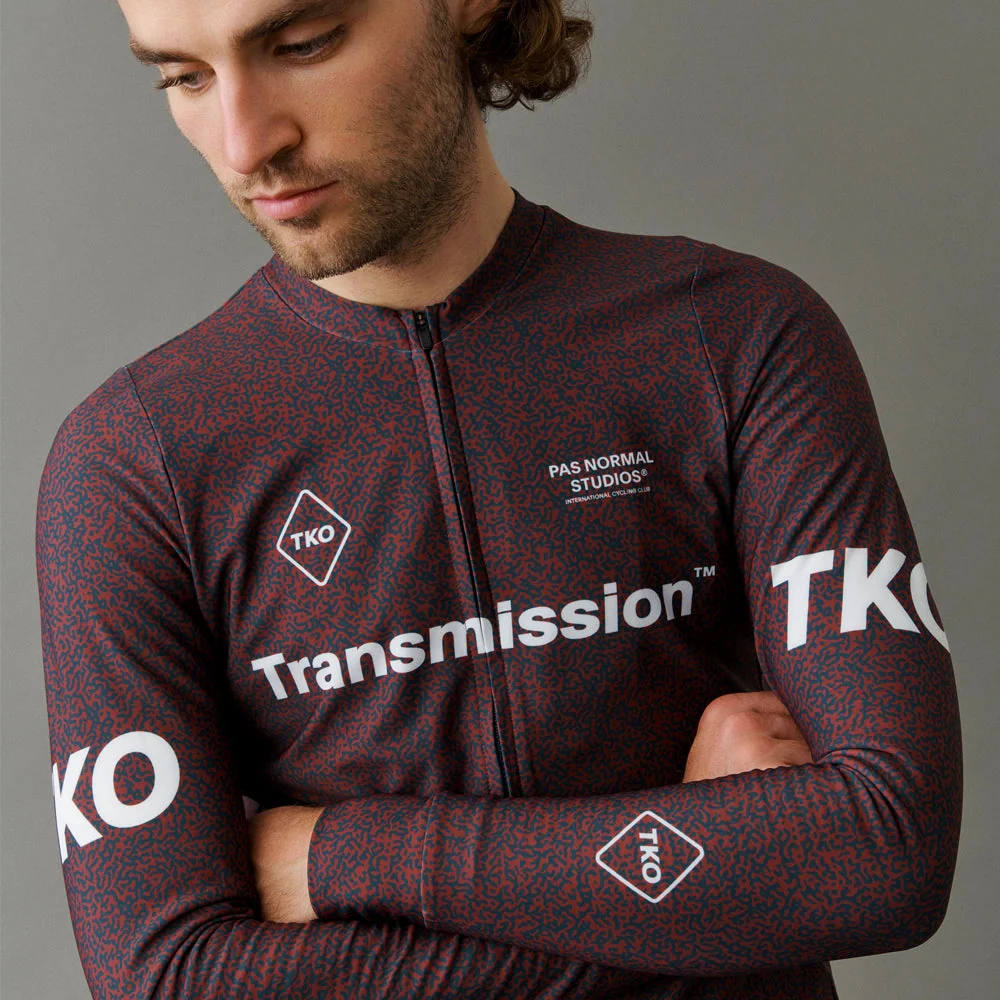 PAS NORMAL STUDIOS TKO Mechanism Long Sleeve Jersey AW23 - Mahogany Transmission - Image 4