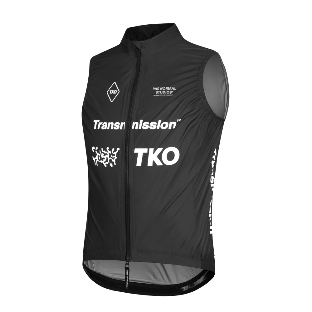 PAS NORMAL STUDIOS TKO Mechanism Rain Gilet AW23 - Black Transmission - Image 3