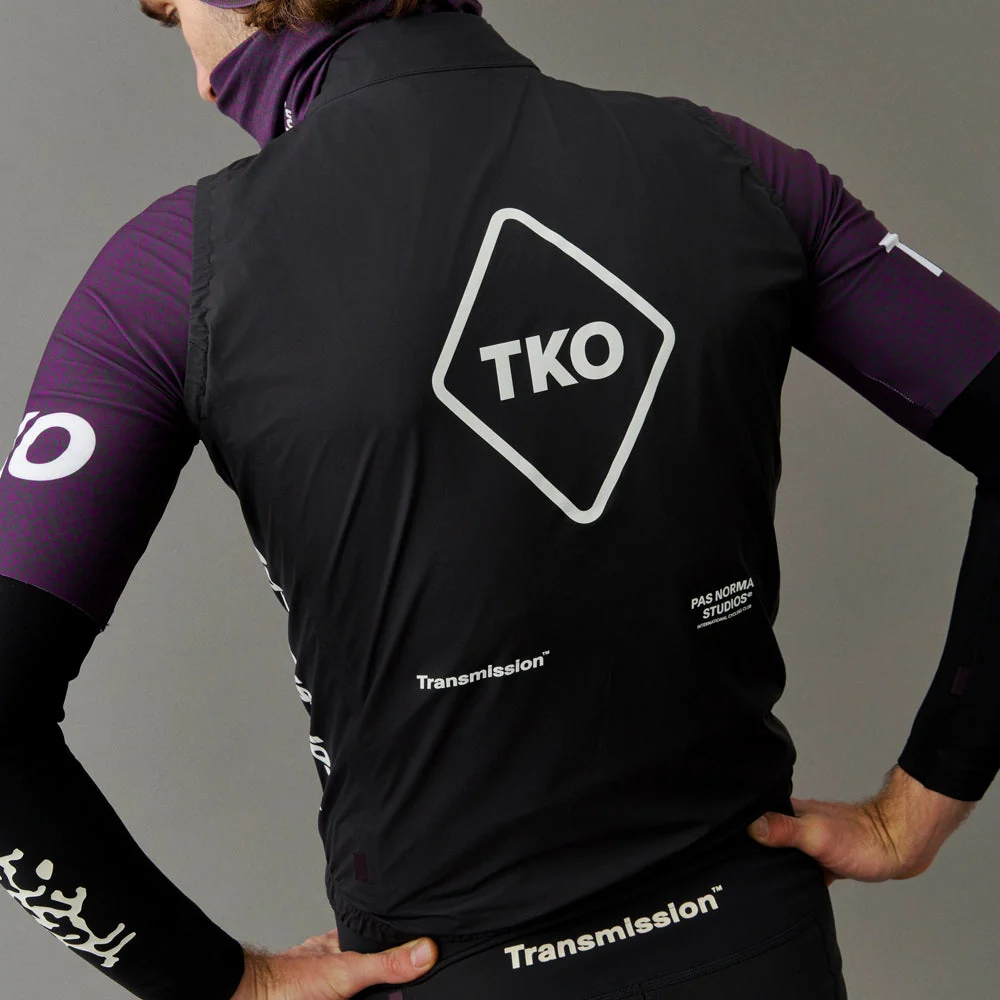 PAS NORMAL STUDIOS TKO Mechanism Rain Gilet AW23 - Black Transmission - Image 5