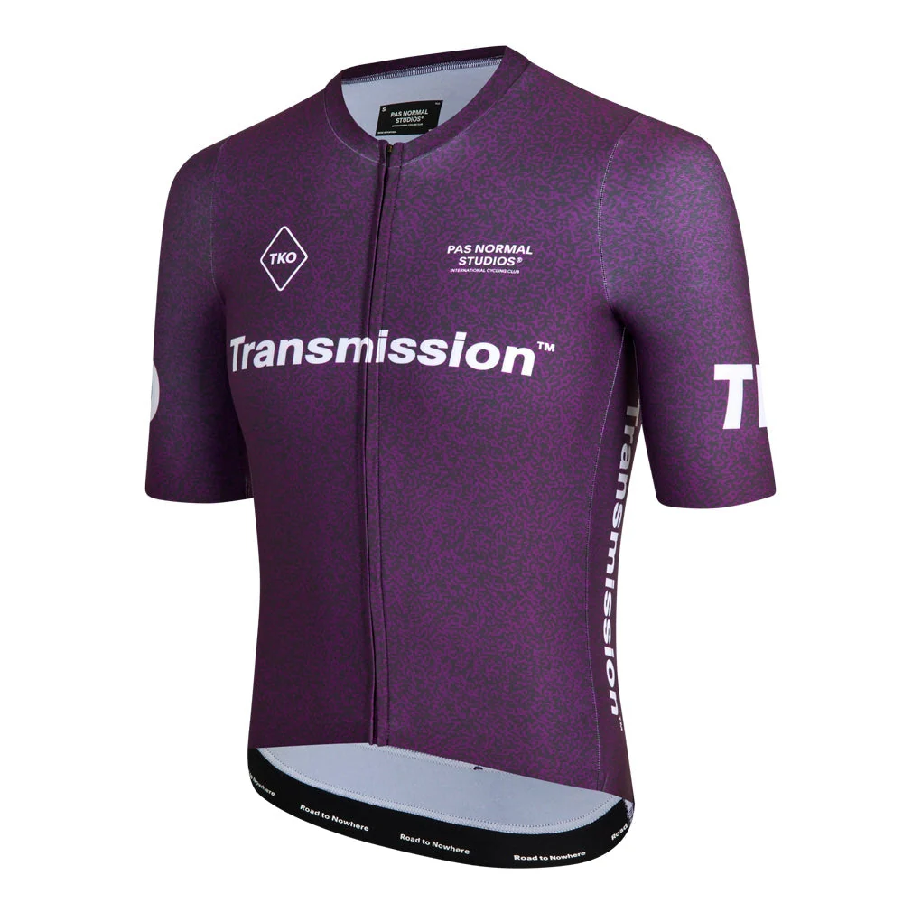 PAS NORMAL STUDIOS TKO Mechanism Short Sleeve Jersey - Dark Purple Transmission - Image 3