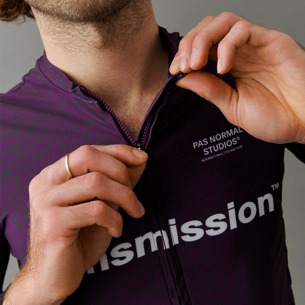 PAS NORMAL STUDIOS TKO Mechanism Short Sleeve Jersey - Dark Purple Transmission - Image 4