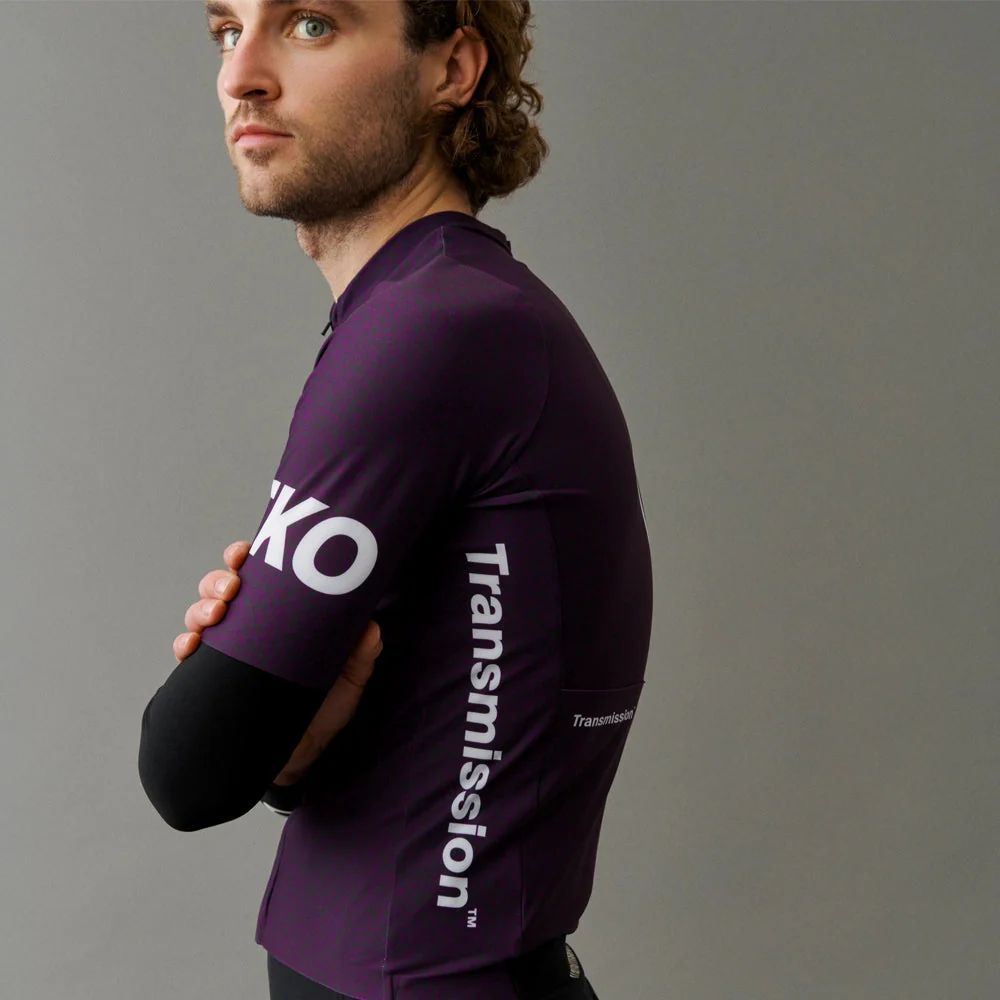 PAS NORMAL STUDIOS TKO Mechanism Short Sleeve Jersey - Dark Purple Transmission - Image 6