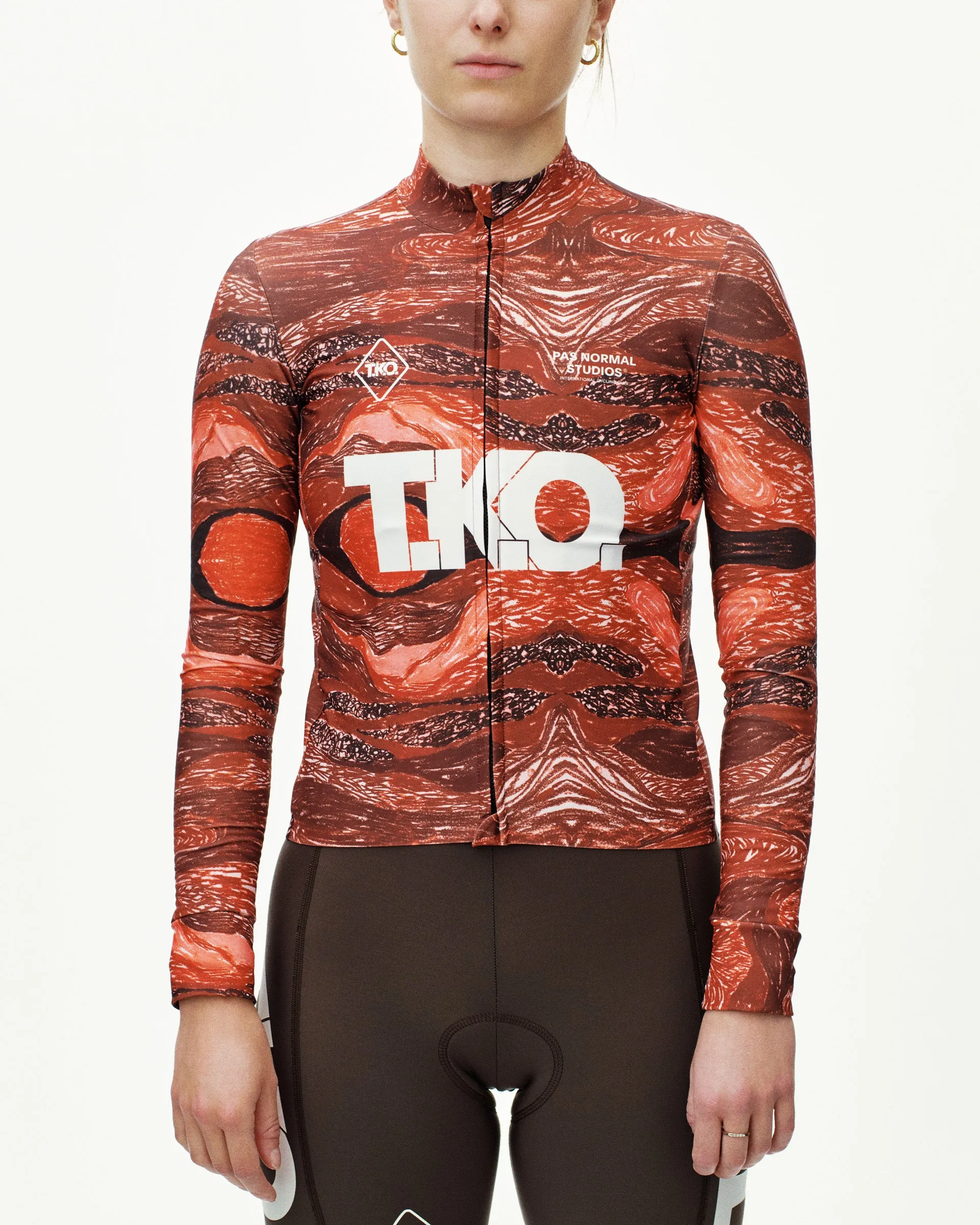 PAS NORMAL STUDIOS TKO Mechanism Women Long Sleeve Jersey - TKO Red - Image 3