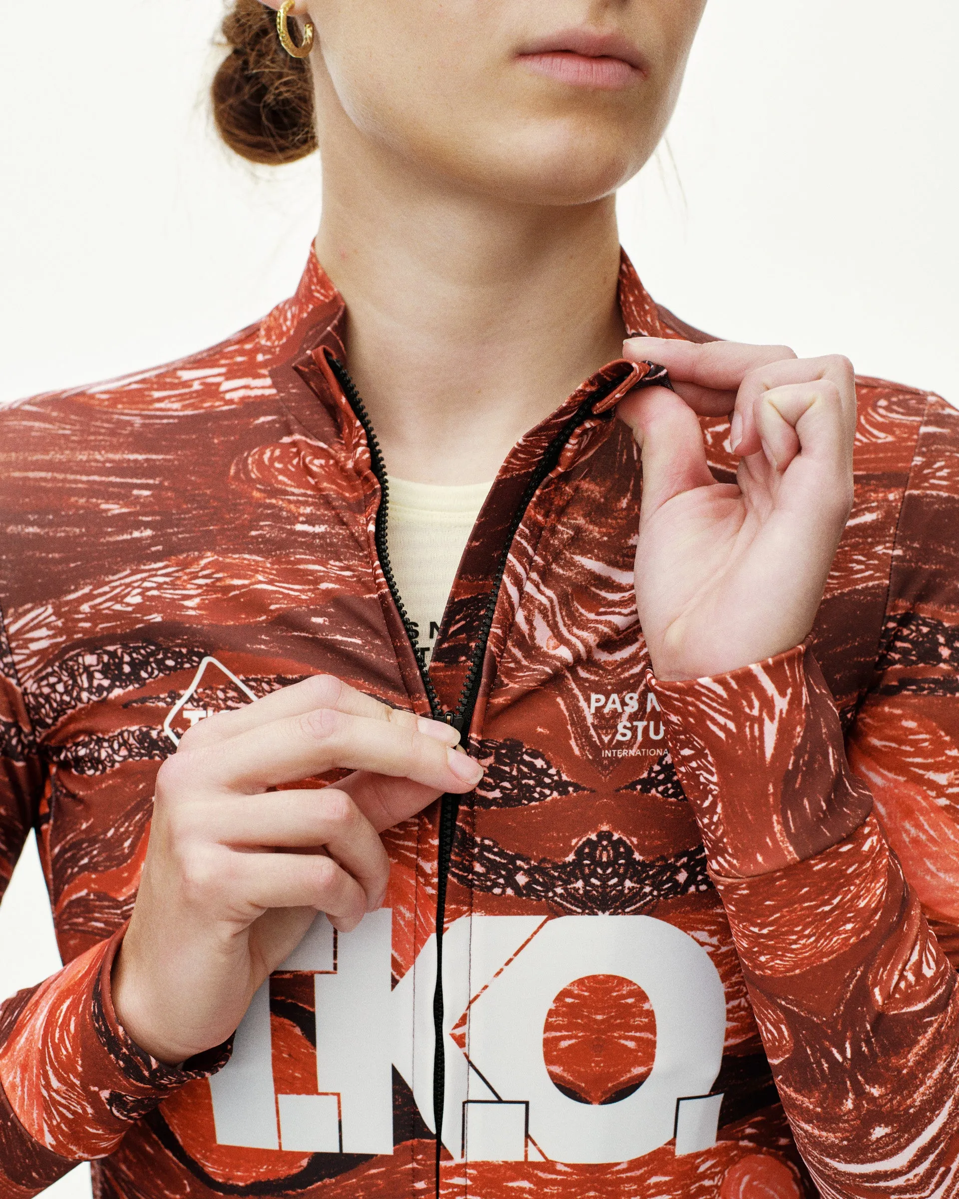 PAS NORMAL STUDIOS TKO Mechanism Women Long Sleeve Jersey - TKO Red - Image 5