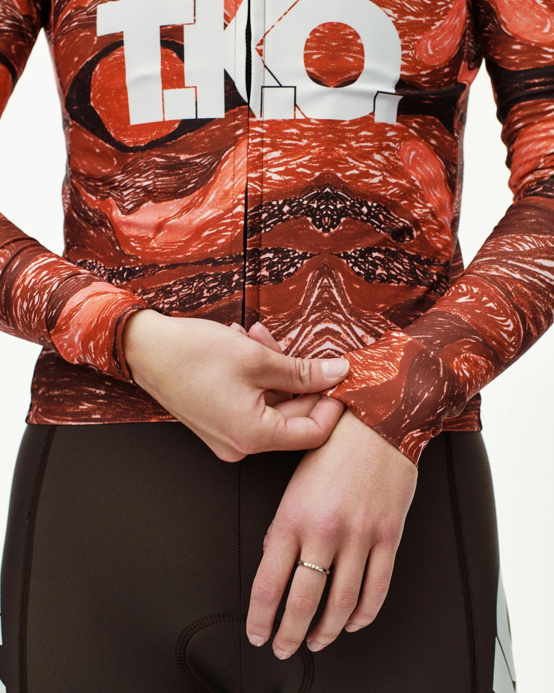 PAS NORMAL STUDIOS TKO Mechanism Women Long Sleeve Jersey - TKO Red - Image 6