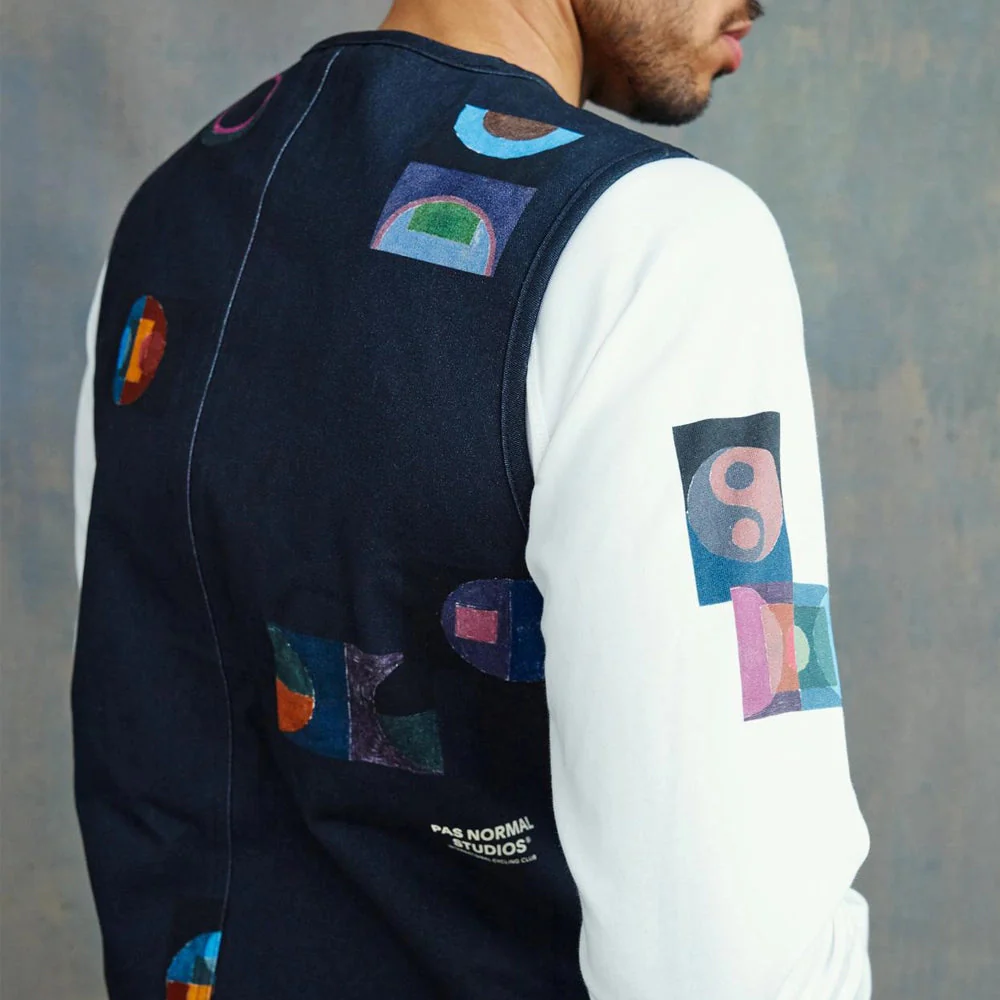 PAS NORMAL STUDIOS TKO Off Race Cotton Twill Vest SS24 - Charcoal - Image 6