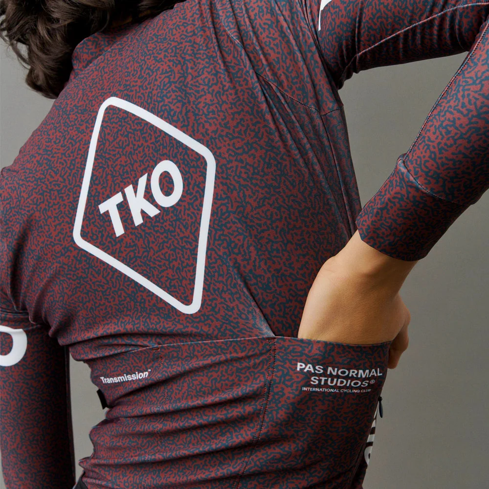 PAS NORMAL STUDIOS TKO Women Mechanism Long Sleeve Jersey AW23 - Mahogany Transmission - Image 7