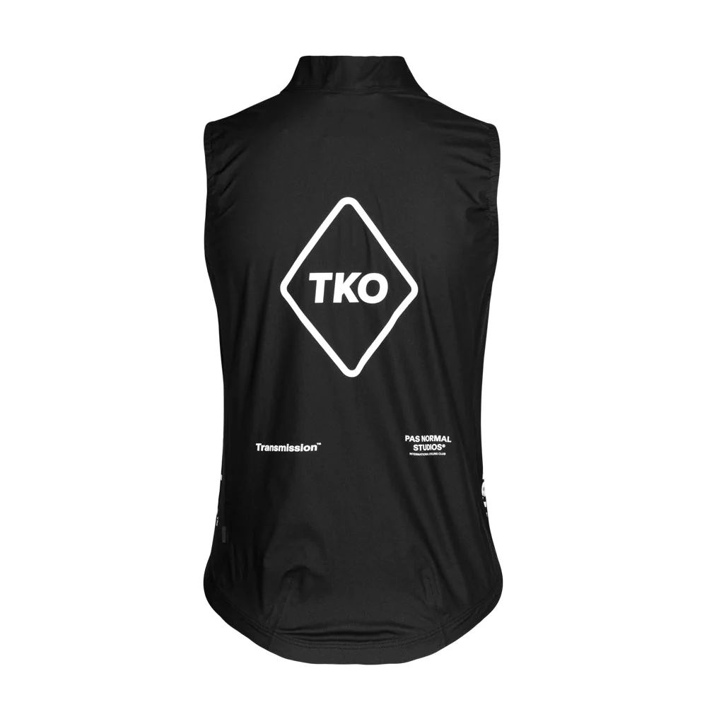 PAS NORMAL STUDIOS TKO Women Mechanism Rain Gilet AW23 - Black Transmission - Image 2