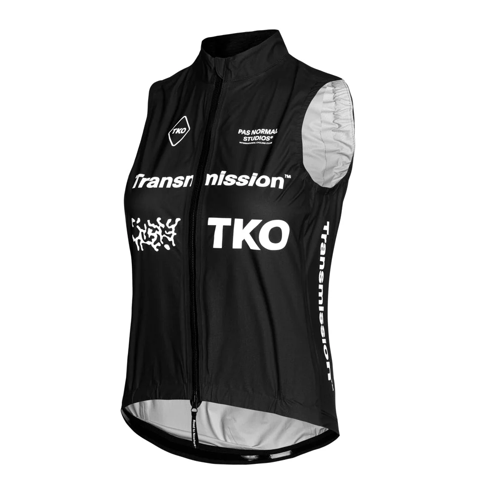 PAS NORMAL STUDIOS TKO Women Mechanism Rain Gilet AW23 - Black Transmission - Image 3