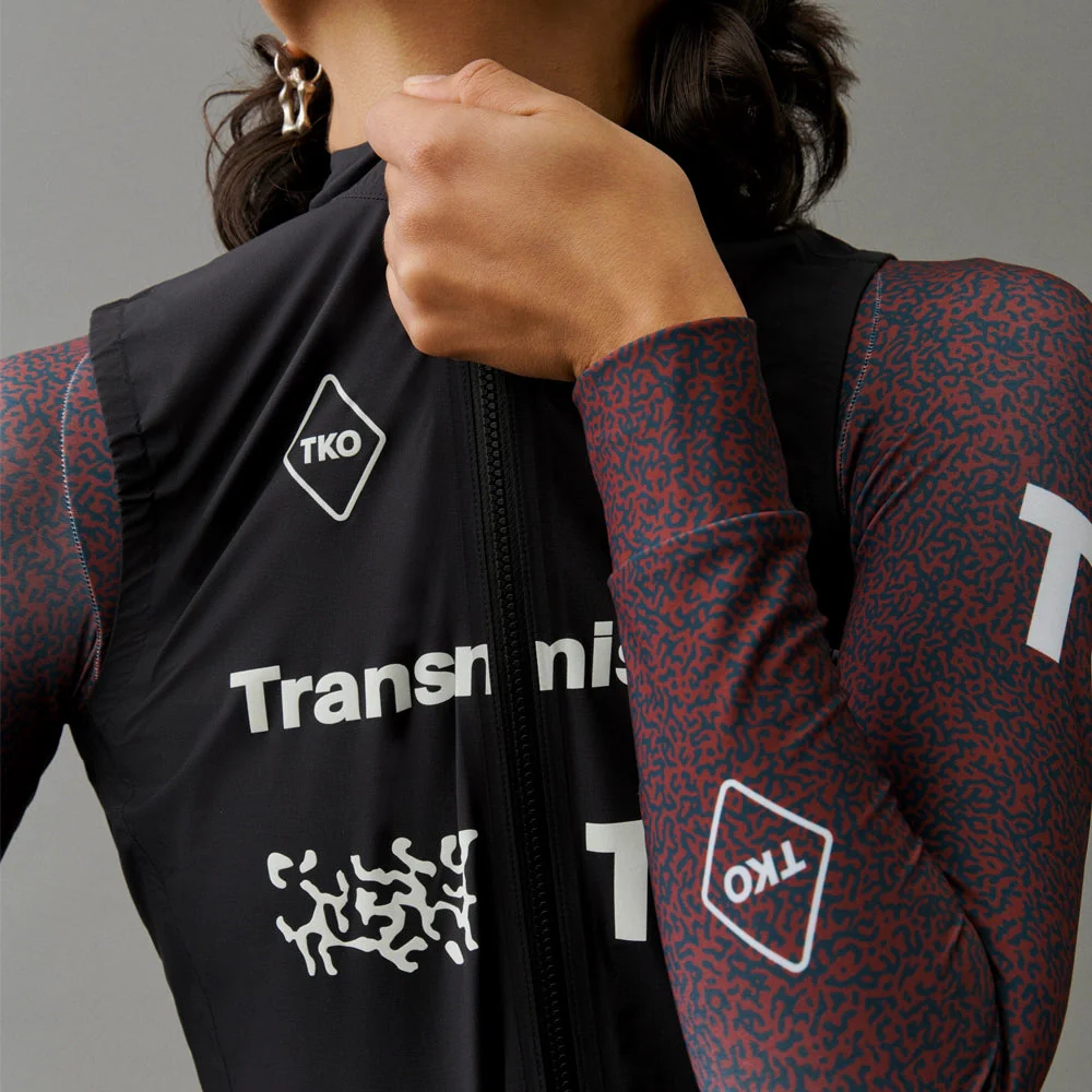 PAS NORMAL STUDIOS TKO Women Mechanism Rain Gilet AW23 - Black Transmission - Image 6