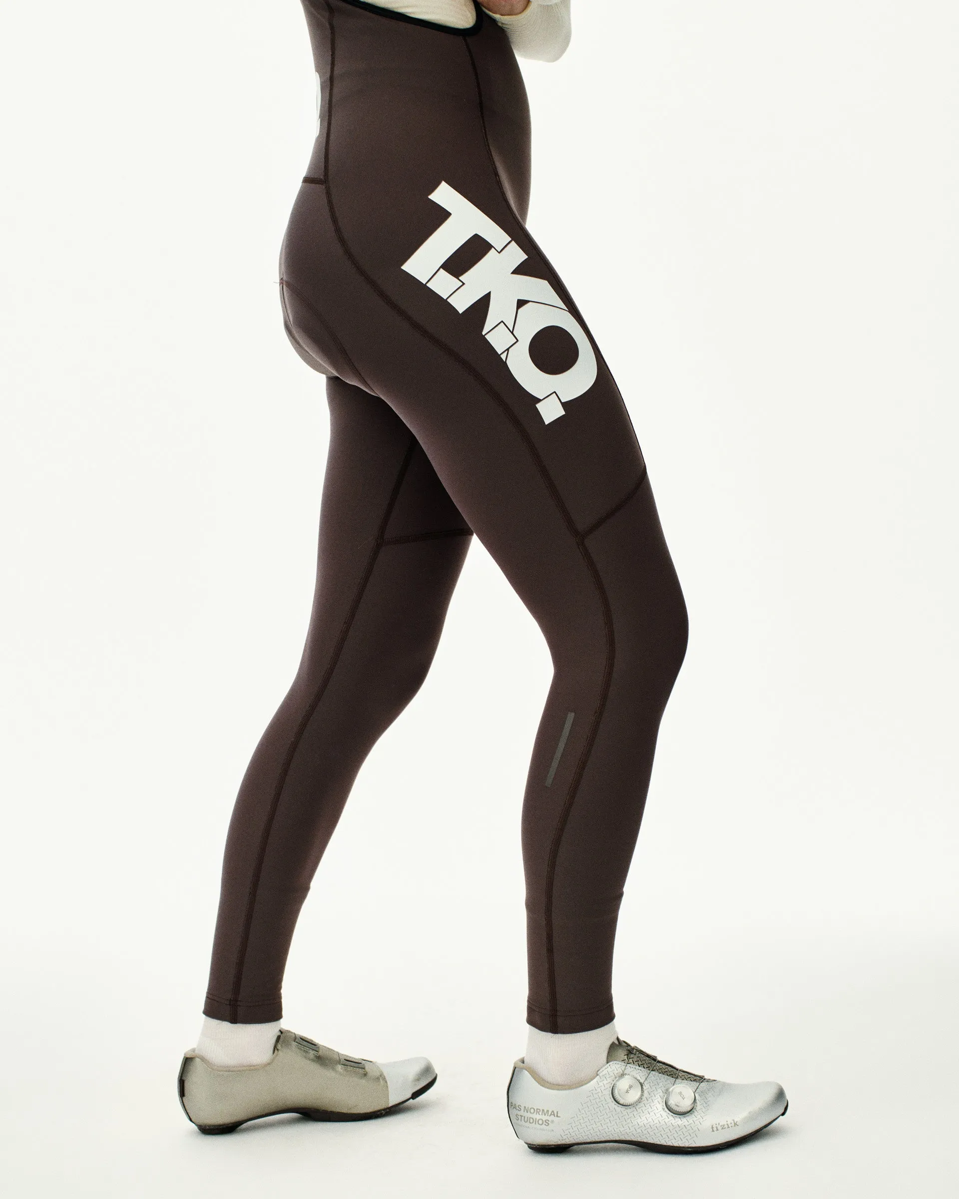 PAS NORMAL STUDIOS TKO Essential Women Thermal Long Bibs - Dark Purple - Image 3