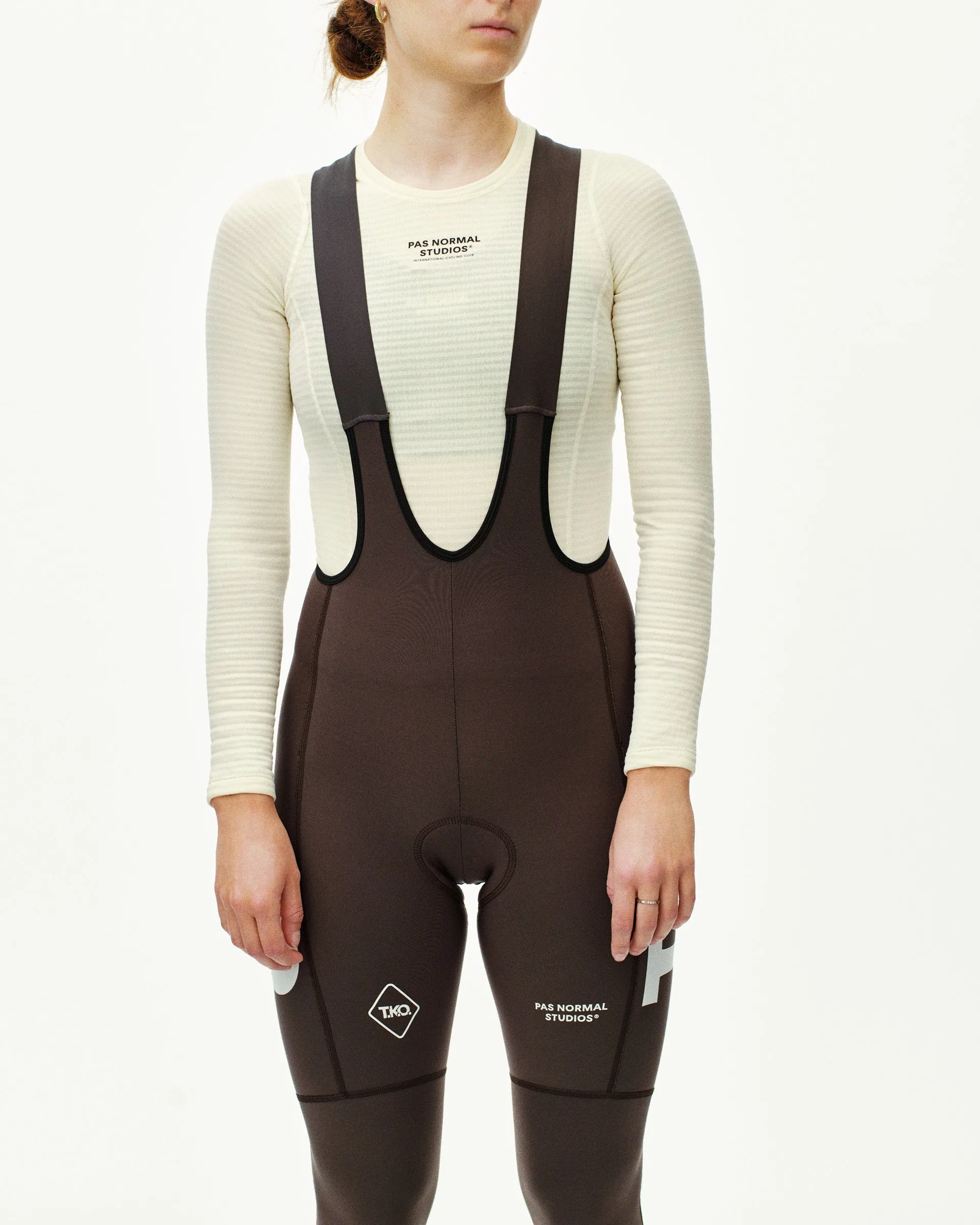 PAS NORMAL STUDIOS TKO Essential Women Thermal Long Bibs - Dark Purple - Image 5