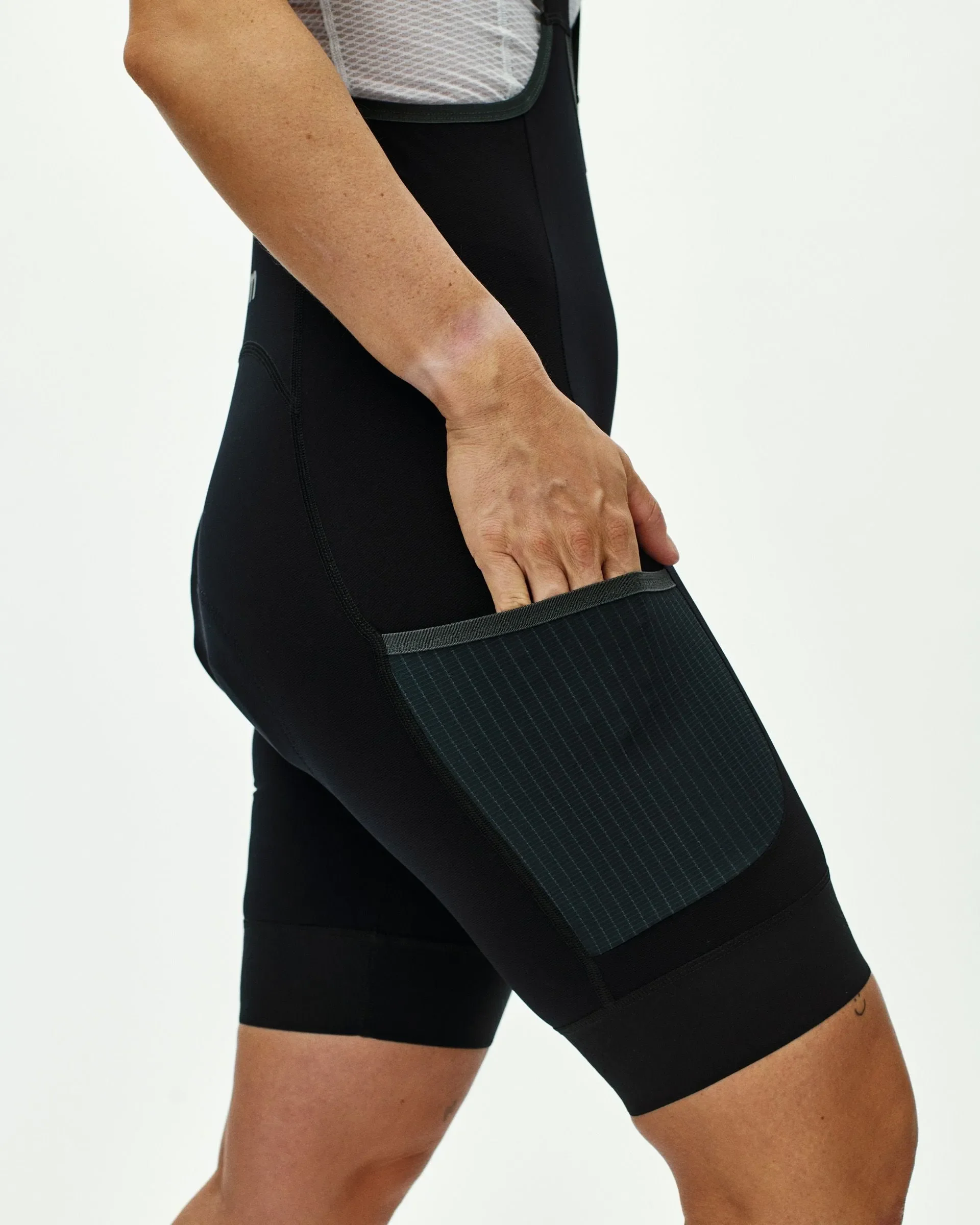PAS NORMAL STUDIOS Women's Escapism Cargo Bibs - Black - Image 5