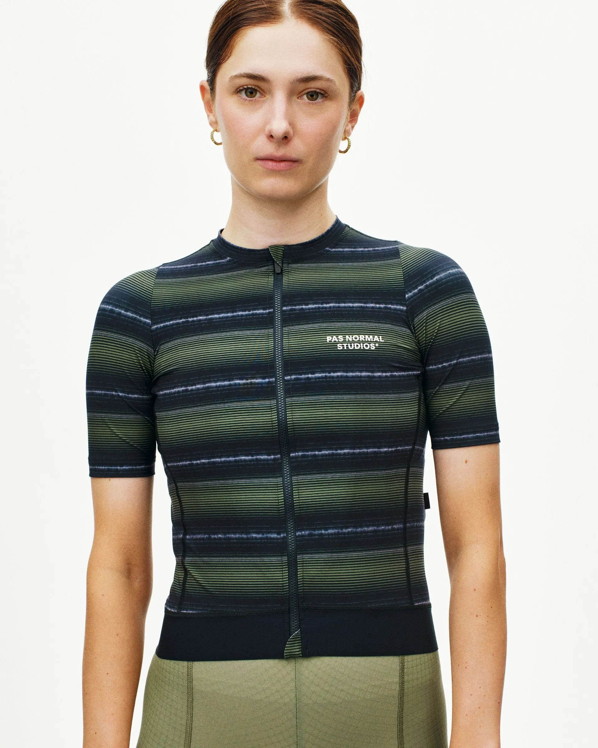 PAS NORMAL STUDIOS Women's Essential Jersey - Light Olive Stripe - Image 2