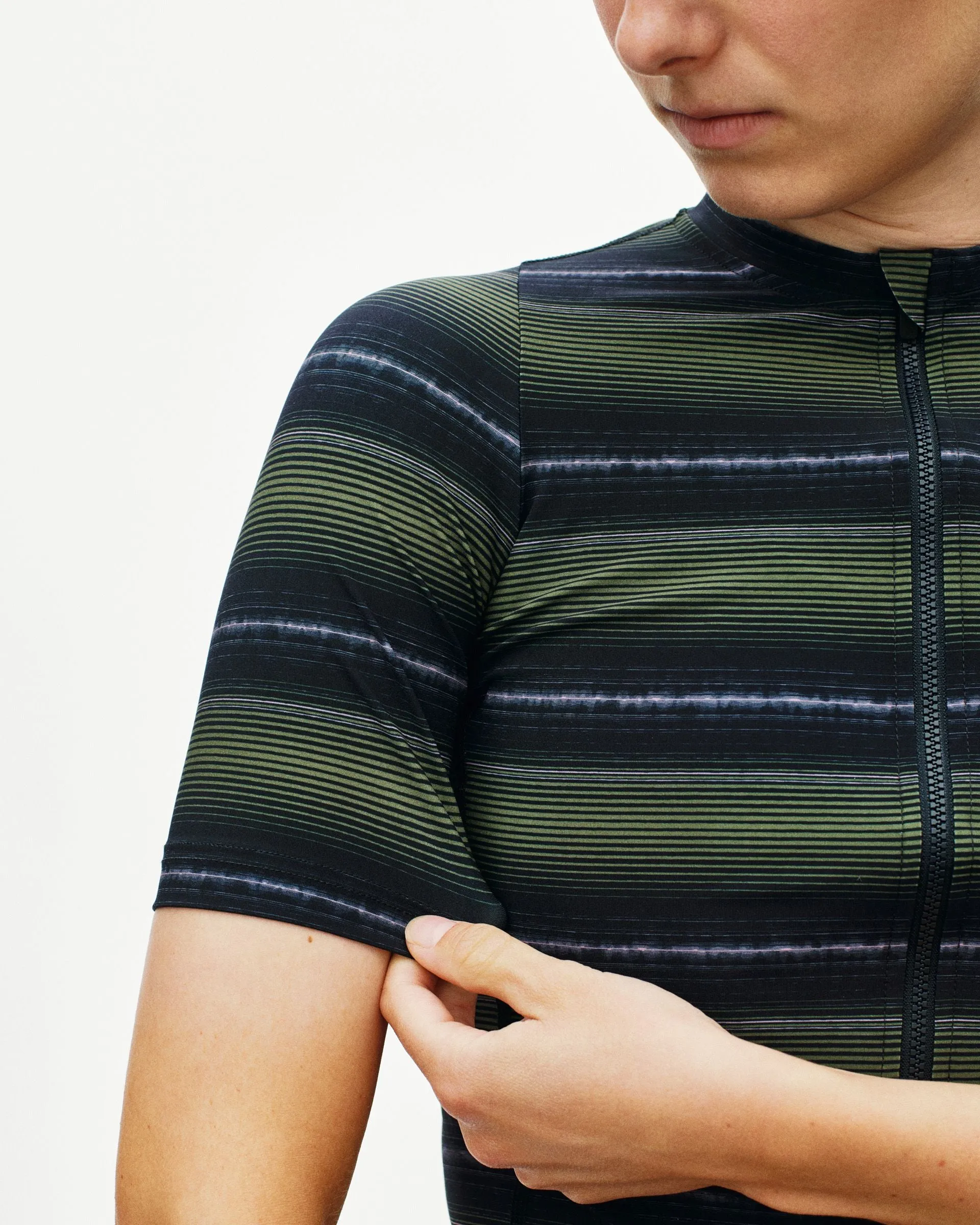 PAS NORMAL STUDIOS Women's Essential Jersey - Light Olive Stripe - Image 6