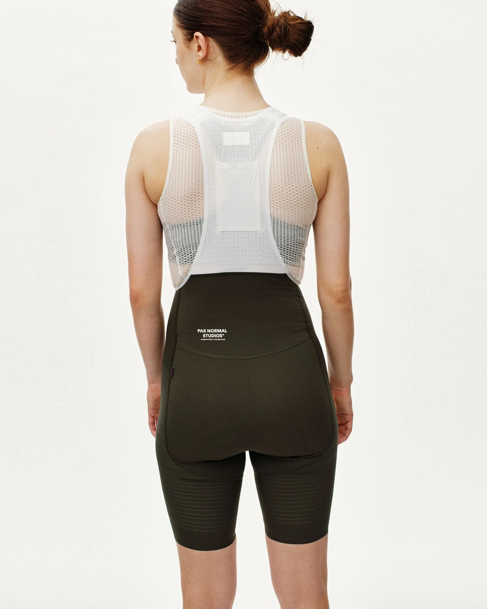 PAS NORMAL STUDIOS Women's Mechanism Pro Bibs - Dark Olive - Image 4