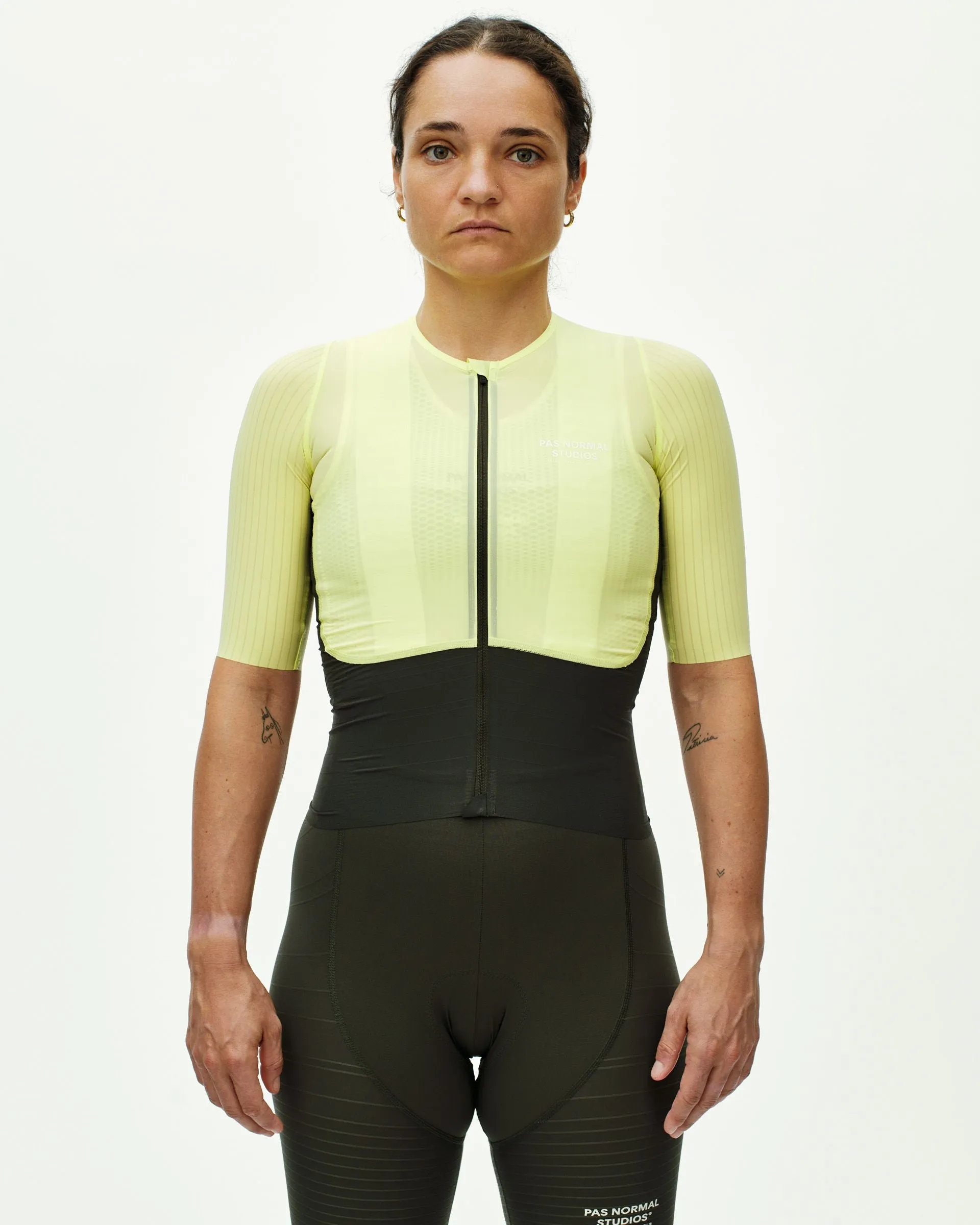 PAS NORMAL STUDIOS Women's Mechanism Pro Jersey - Wasabi Green / Dark Olive - Image 2
