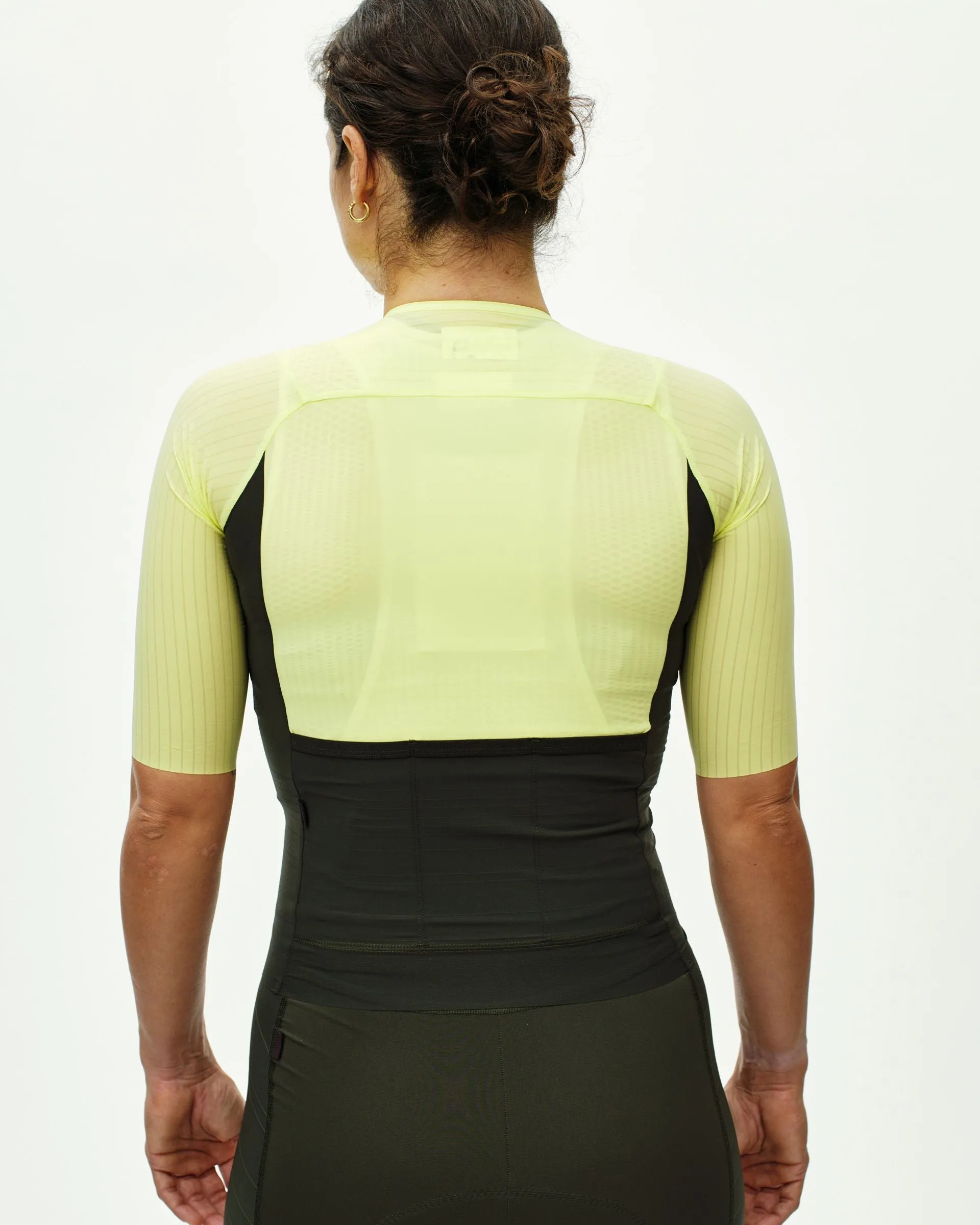PAS NORMAL STUDIOS Women's Mechanism Pro Jersey - Wasabi Green / Dark Olive - Image 4