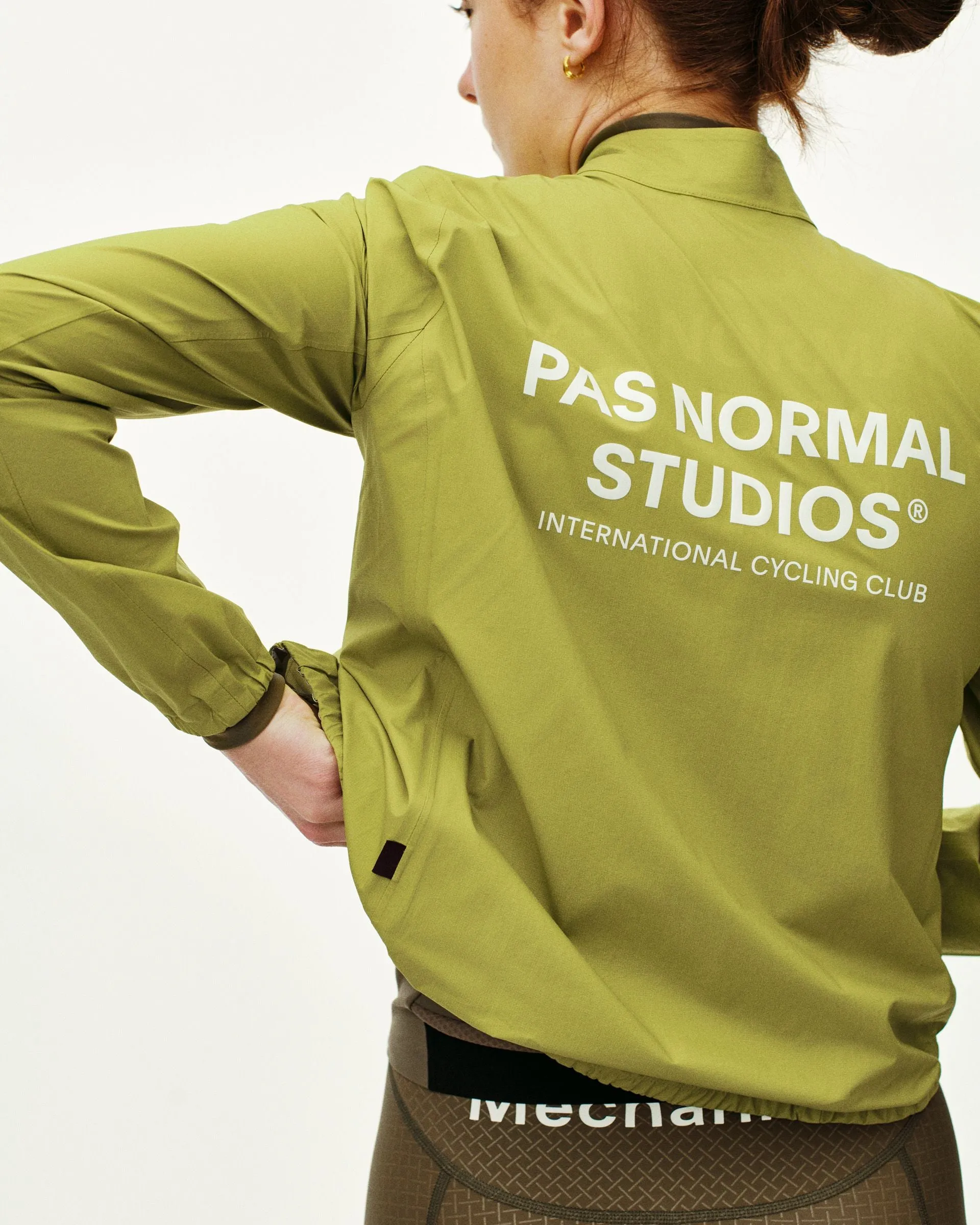 PAS NORMAL STUDIOS Women's Mechanism Rain Jacket - Moss Green - Image 6
