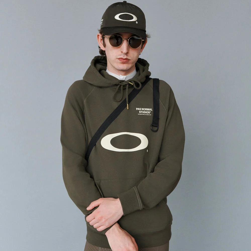 PAS NORMAL STUDIOS X OAKLEY Logo Hoodie - Black Olive - Image 4