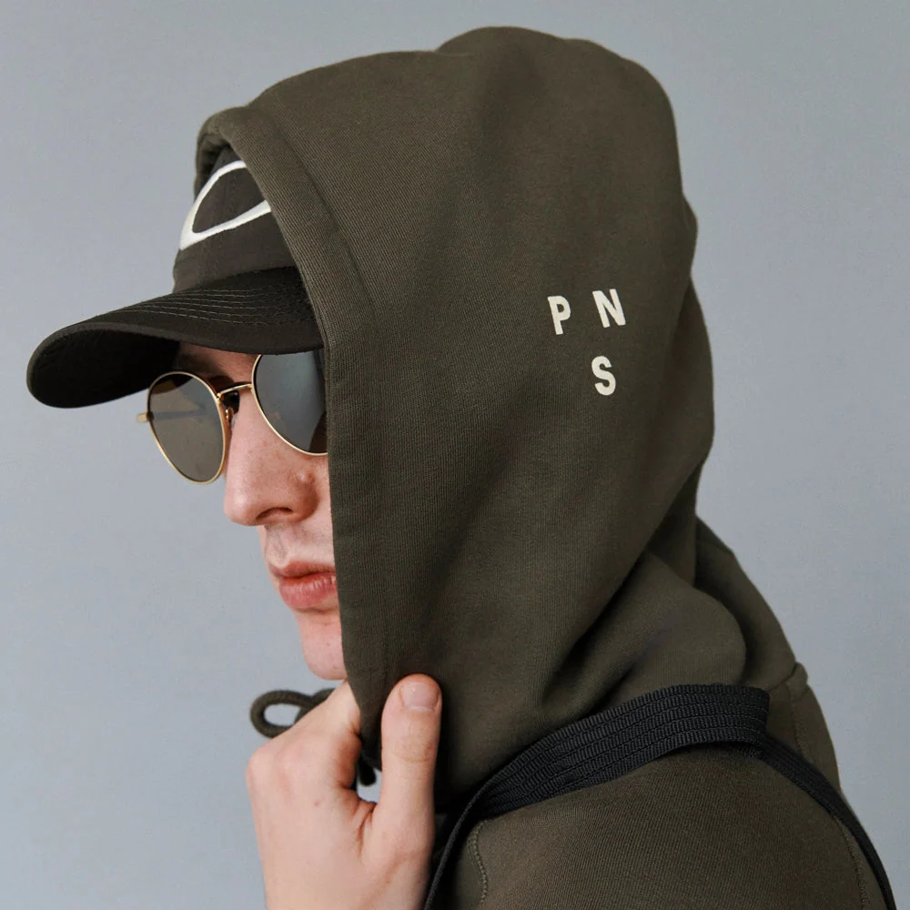 PAS NORMAL STUDIOS X OAKLEY Logo Hoodie - Black Olive - Image 5
