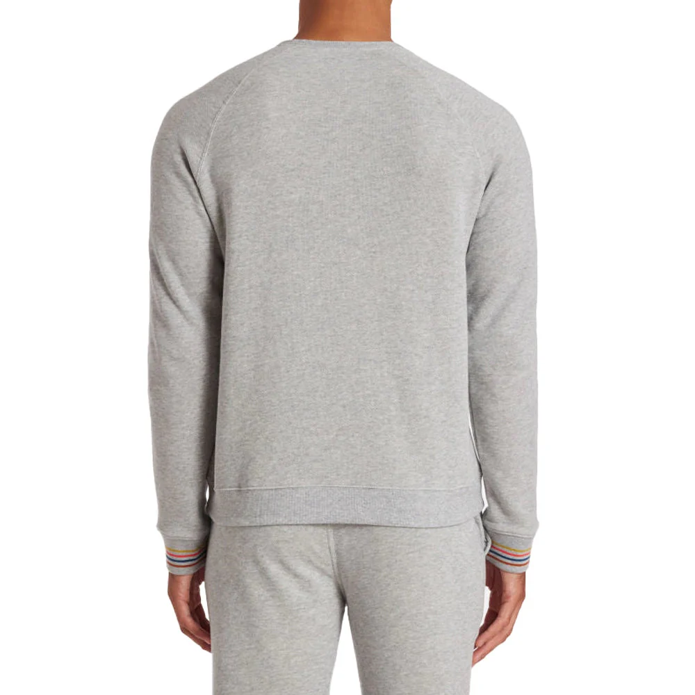 PAUL SMITH Artist Stripe Cuff LS Top - Grey - Image 2